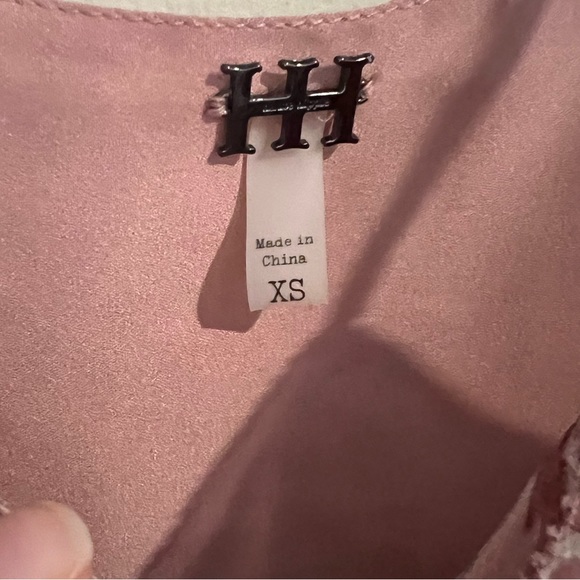 Dusty rose Haute Hippie tank top - Picture 4 of 5